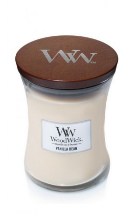 WoodWick Vanilla Bean közepes illatgyertya